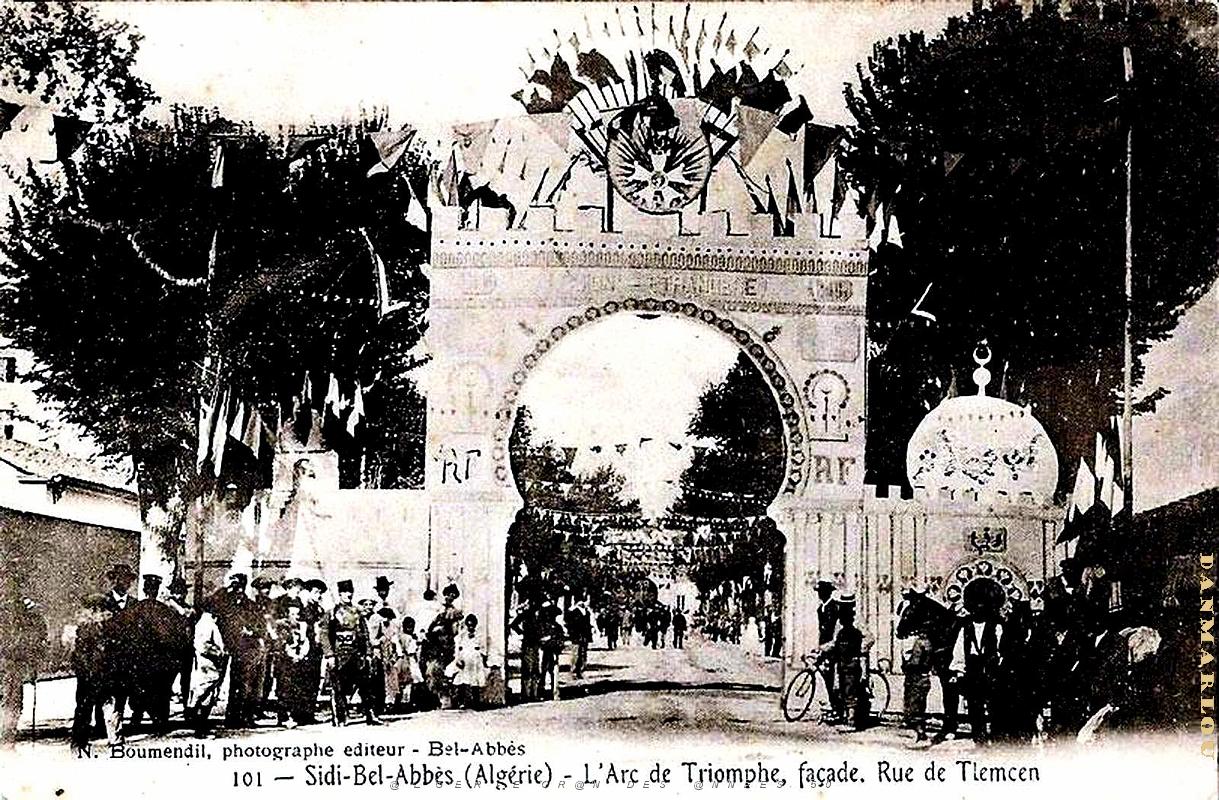 Sidi-bel-abbes- Cavalcade depart Legion au Tonkin -01.jpg